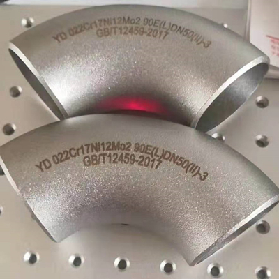 Soğuk ve Sıcak Daldırma Galvanize Boru Fitting Asme B16.9 Wp316l 45 90 180 Derece Dirseği