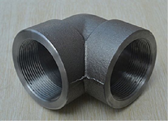 3000LB 2000LB Dişli SW Uydurma ASME B16.11 ASTM A105 Dirsek Kapak T