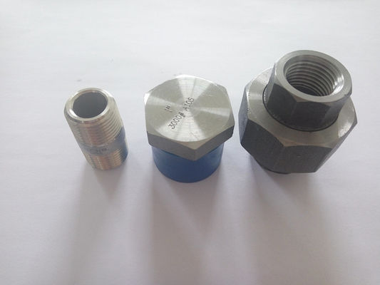 ASME B16.11 Froged Soket Kaynaklı Boru Ek Parçaları Dişli 9000lbs 2000lbs