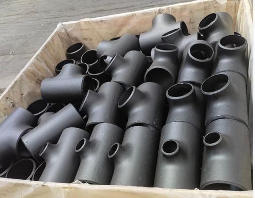 SCH20 SCH30 SCH120 ASME B16.9 ButtWeld Redüktör Tee STD Dikişsiz Eşit Tee Boru Bağlantı Elemanı