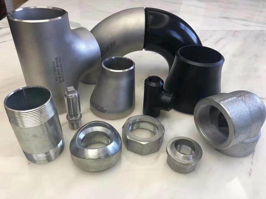 90° 180° 45° Dirsek Tee Con Ecc Redüktör Kapak ASME ANSI B16.9 B16.28 Tüm Ebatlar