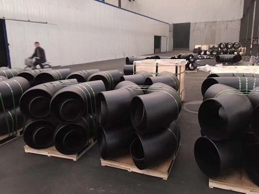 Çelik Alın Kaynaklı Boru Bağlantı Elemanı ASME B16.9 Dirsek Te Redüktör Kapağı Siyah Boya